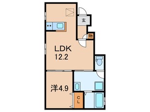 メゾン東二見の物件間取画像